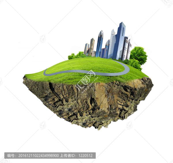 自然景觀包圍的現(xiàn)代城市