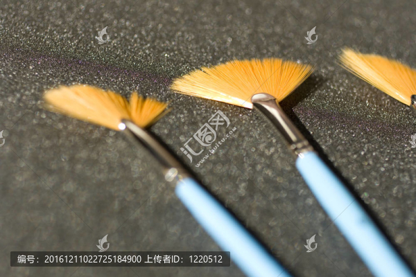 扇形paintbrushees
