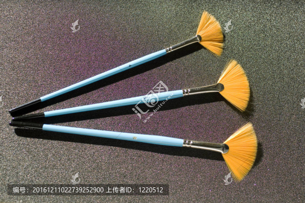 扇形paintbrushees