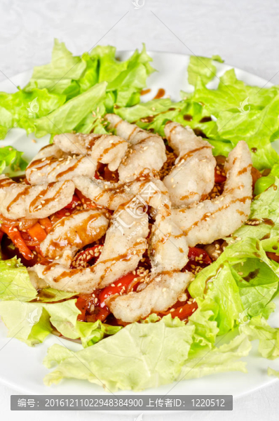 烤菲力鱸菜