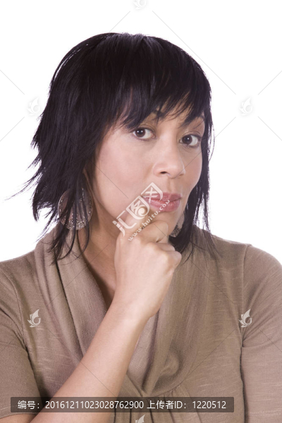 一個(gè)美麗的亞洲女孩的特寫鏡頭