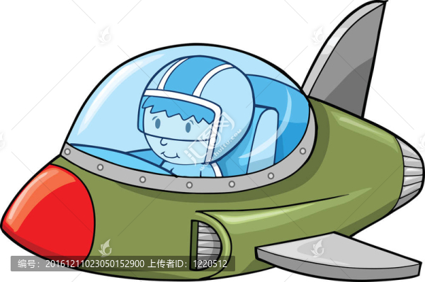 可愛軍用噴氣機(jī)飛機(jī)圖