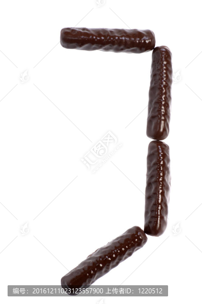 數(shù)字；巧克力棒