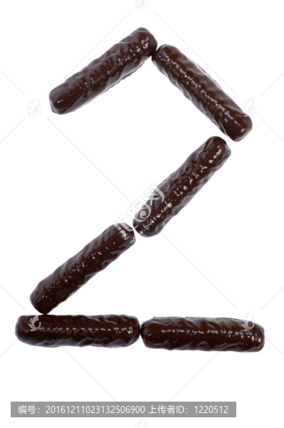 數(shù)字；巧克力棒