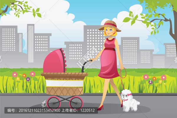 孕婦散步