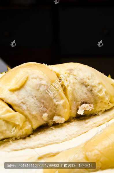 榴蓮果肉特寫