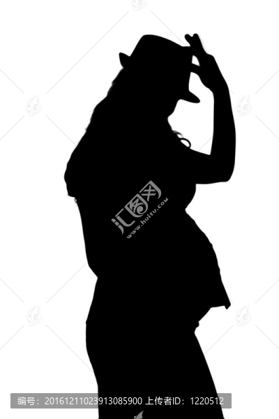 白色孕婦的剪影