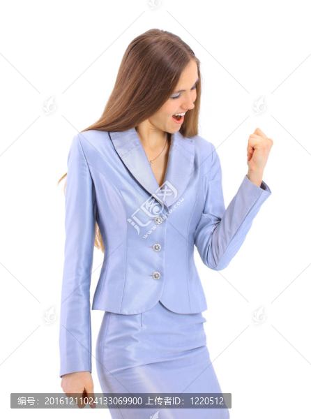 商業(yè)女性顯示大拇指