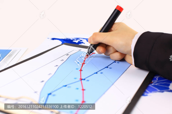 商務女士特寫？的手