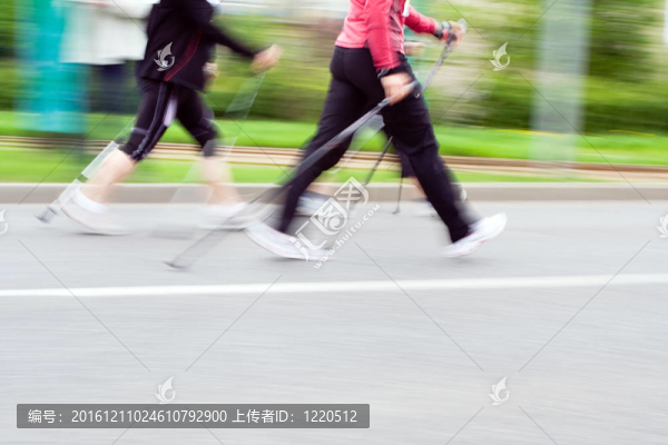 運動模糊；北歐競走
