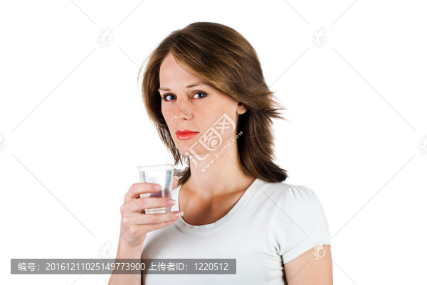 女子的飲用水
