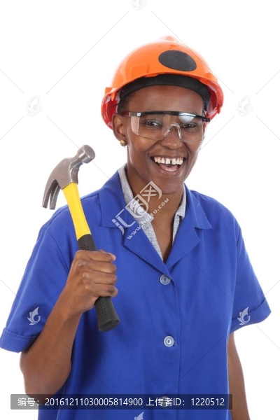 非洲婦女建筑工人