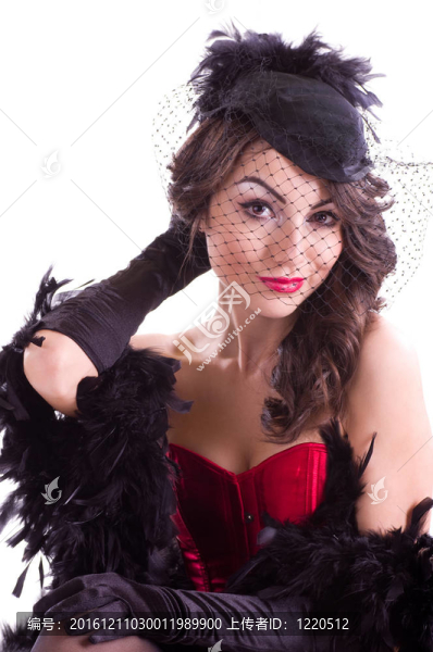 性感年輕女性復(fù)古風(fēng)格