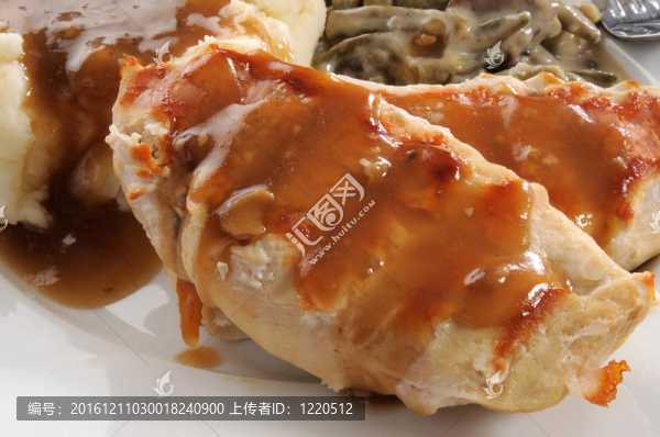 烤雞胸特寫