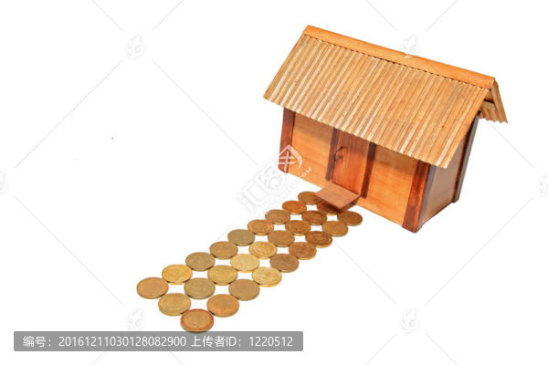 白色背景玩具屋