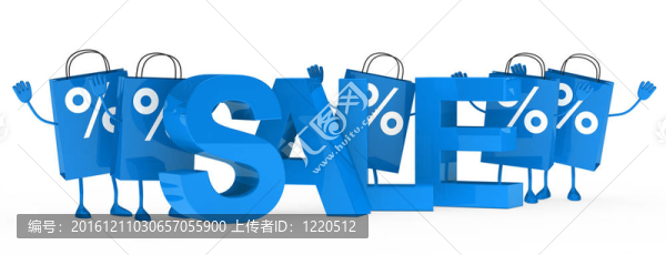 藍色銷售袋波