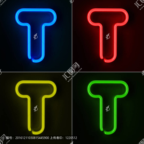 霓虹標志字母