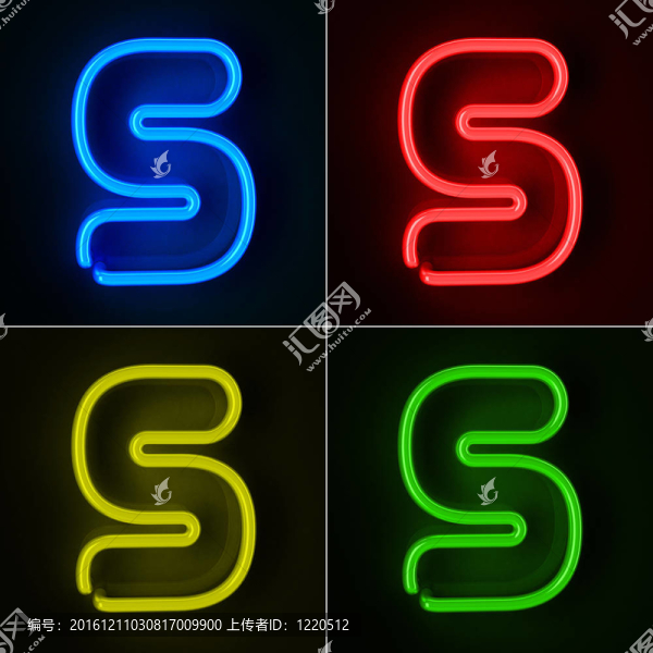 霓虹標(biāo)志字母