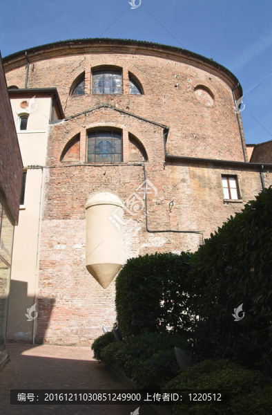 圣卡羅教堂。Ferrara。Emilia,Romagna。意大利.