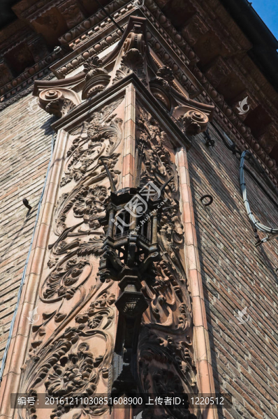 歷史的宮殿。Ferrara。Emilia,Romagna。意大利.