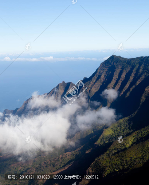 霧形成的山谷考艾