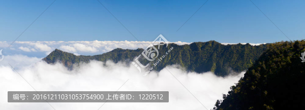 霧形成的山谷考艾