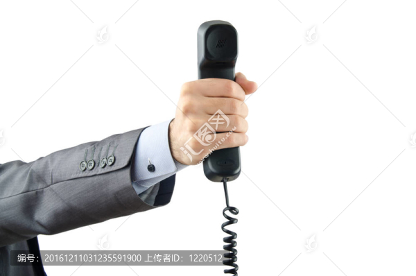 用白色電話溝通概念
