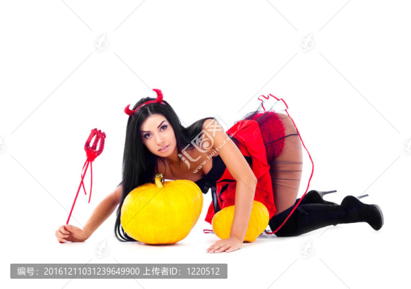 女子的南瓜