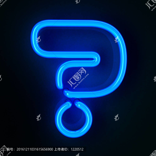 霓虹標(biāo)志問(wèn)號(hào)