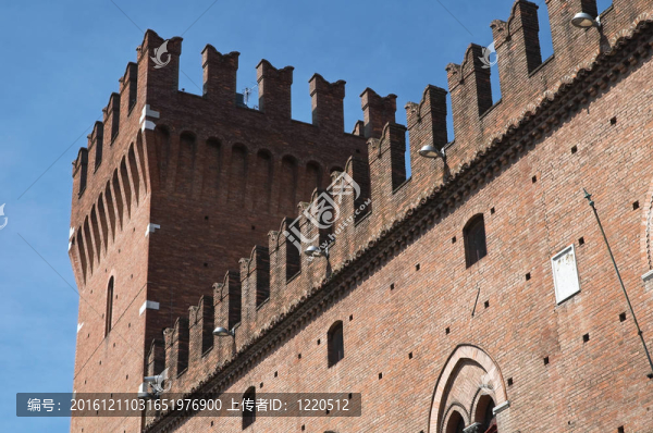 市政廳。Ferrara。Emilia,Romagna。意大利.