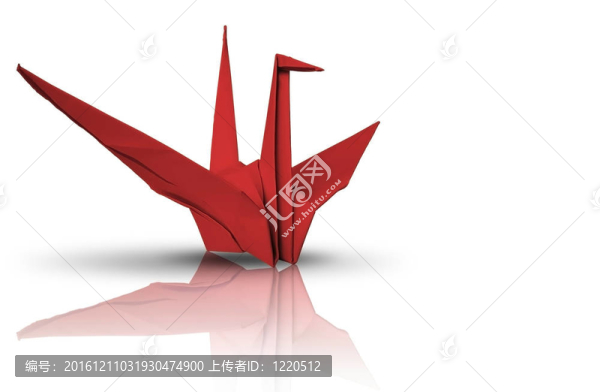 紅色的紙鳥