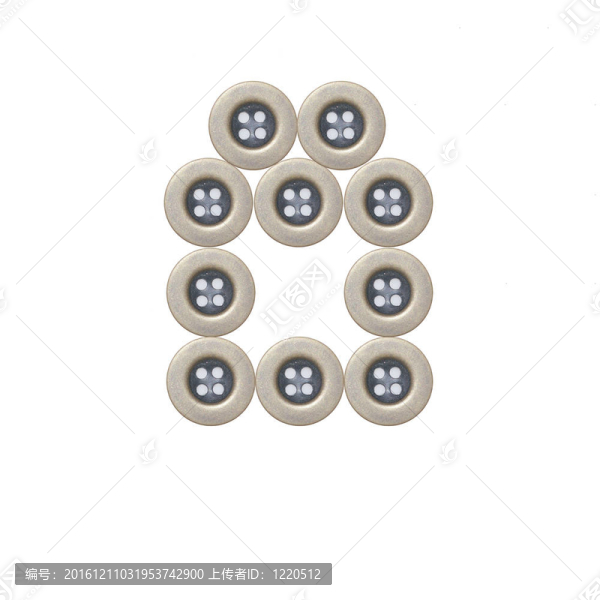 白色背景上的布鈕