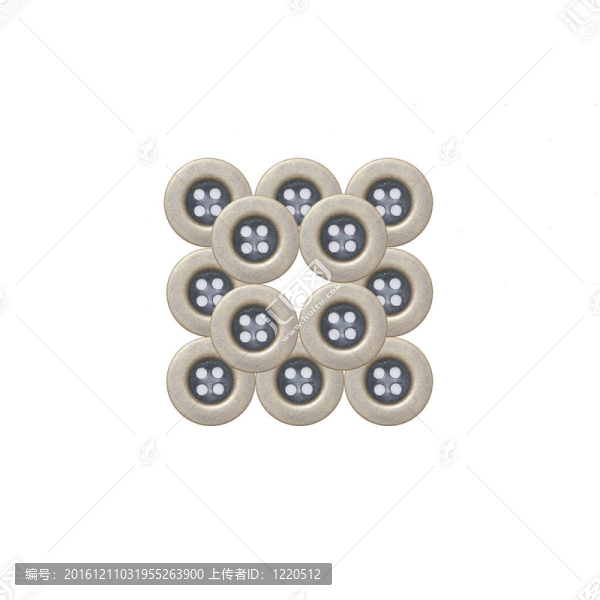 白色背景上的布鈕