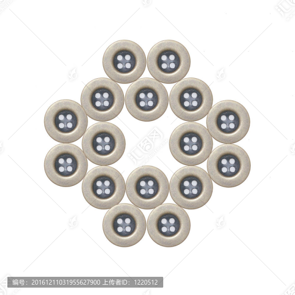 白色背景上的布鈕