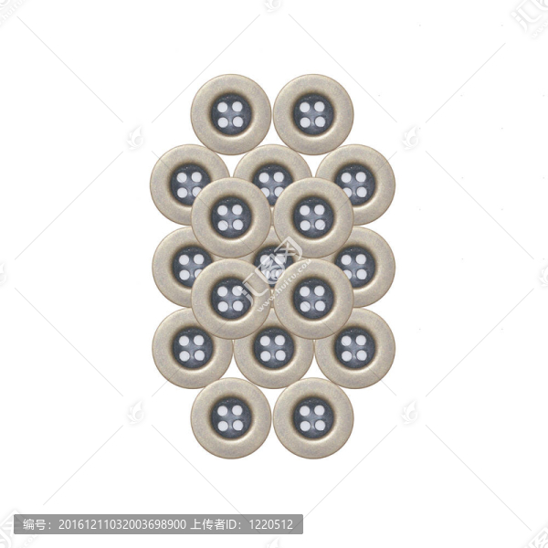 白色背景上的布鈕