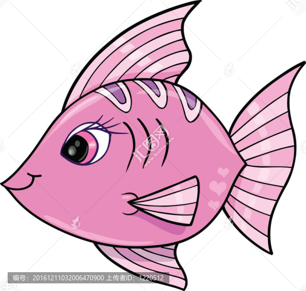 粉紅女孩魚海洋圖