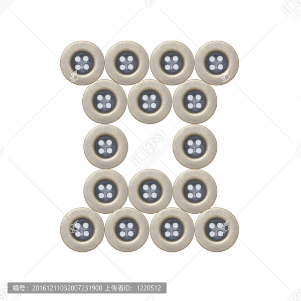 白色背景上的布鈕