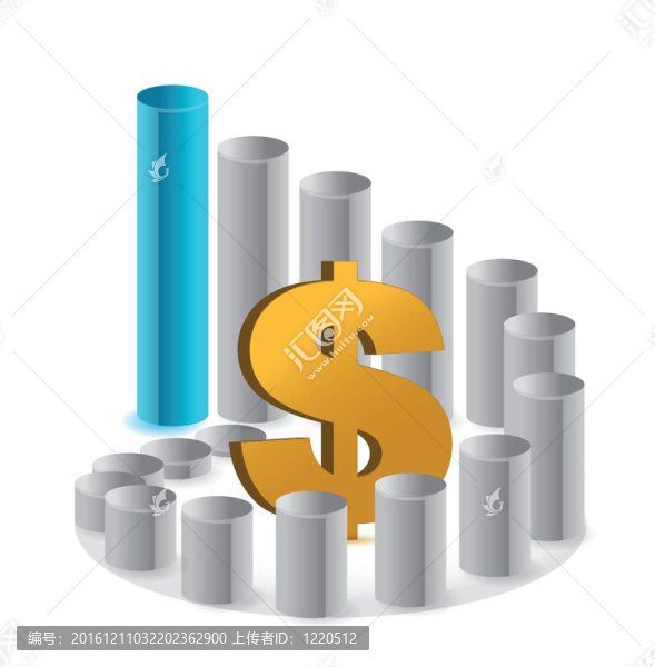 與美元符號的商業(yè)圖