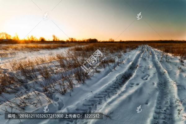 冬天的鄉(xiāng)村景觀
