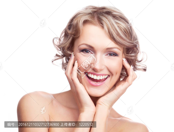興奮的年輕女人