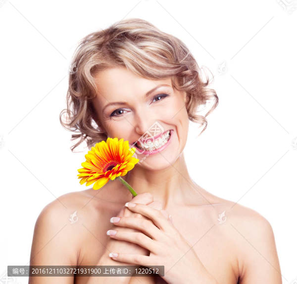 有花的女人