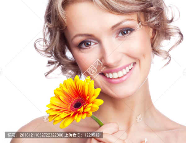 有花的女人