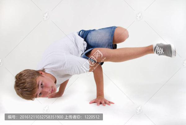 在凍結的青少年街舞