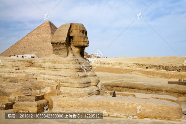 埃及金字塔的獅身人面像Giza