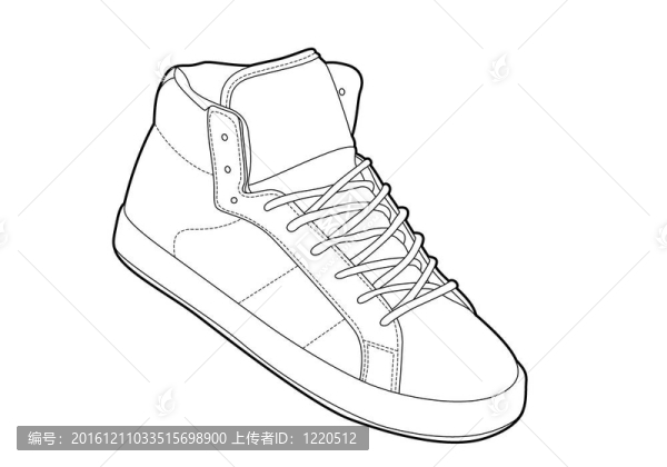 輪廓的鞋