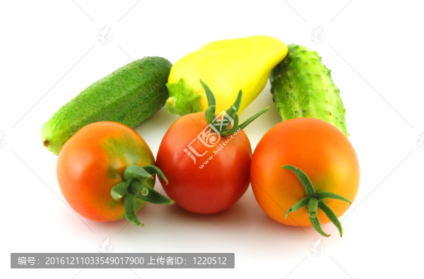 黃瓜；西紅柿和胡椒