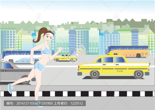 跑步的女孩