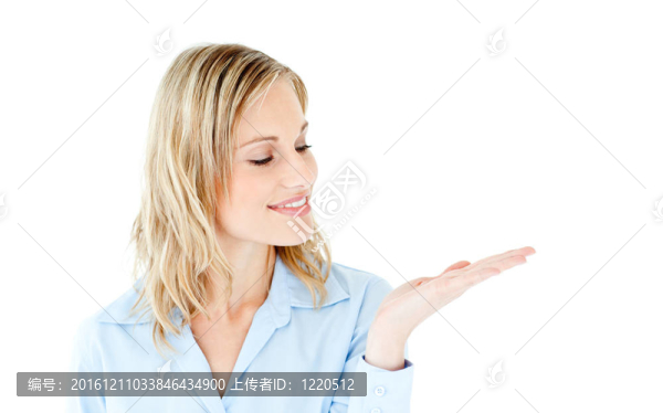 迷人的女商人提出分離