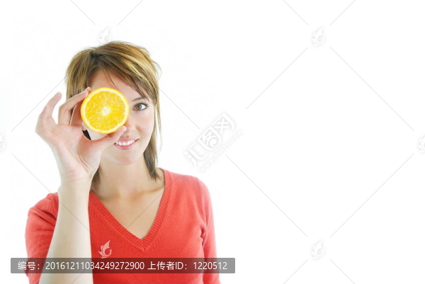 橘子漂亮女孩
