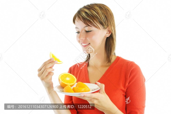 橘子漂亮女孩